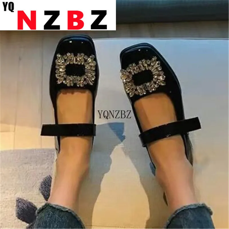 2022 Pu Leather Women's Flats Autumn Fashion Retro Velcro Square Head Casual Women's Shoes Outdoor Low-heeled Rhinestone Flats
2022 Pu Leather Women's Flats Autumn Fashion Retro Velcro Square Head Casual Women's Shoes Outdoor Low-heeled Rhinestone Flats