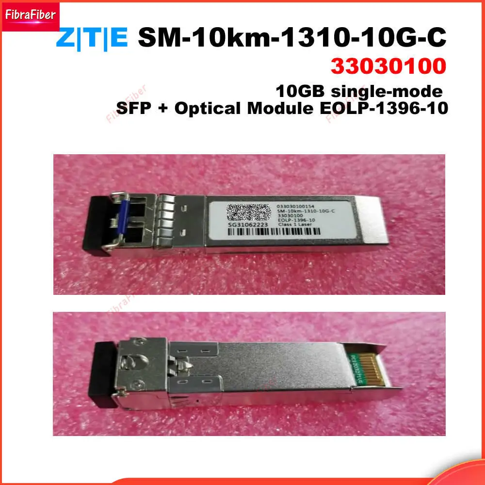 Z T E SM-10km-1310-10G-C 33030100 10GB single-mode SFP + Optical Module EOLP-1396-10
Z T E SM-10km-1310-10G-C 33030100 10GB single-mode SFP + Optical Module EOLP-1396-10