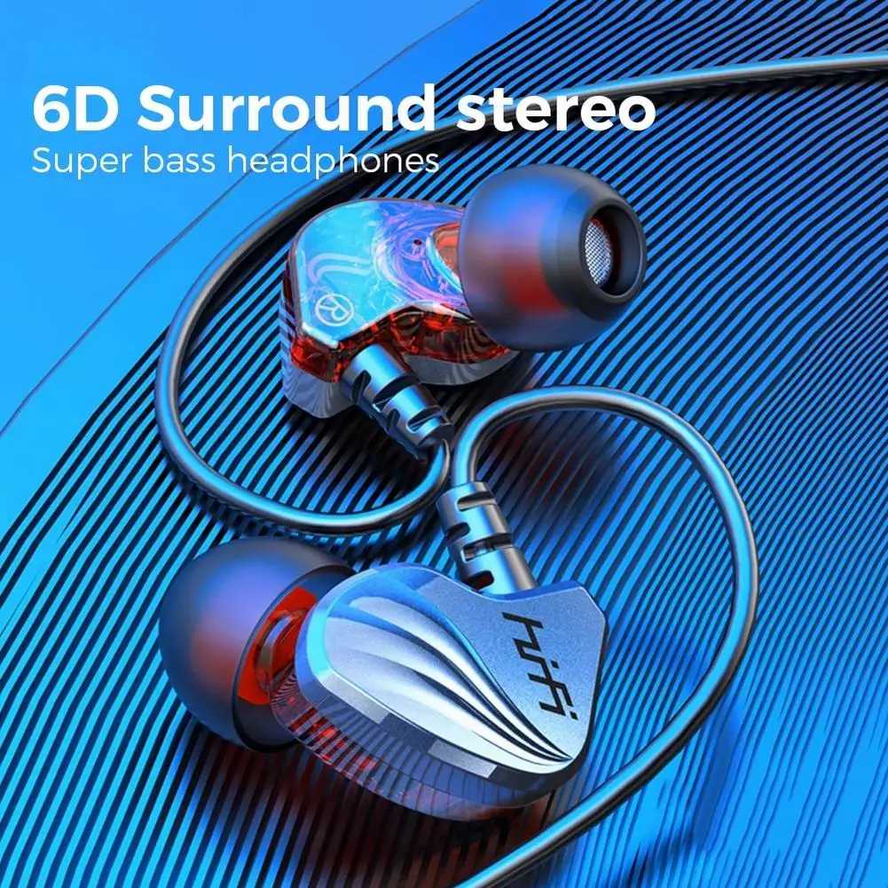 3.5mm Wired Headphones in Ear Headphone with Microphone 6D Sound Bass Earbuds for Iphone Huawei Xiaomi
3.5mm Wired Headphones in Ear Headphone with Microphone 6D Sound Bass Earbuds for Iphone Huawei Xiaomi