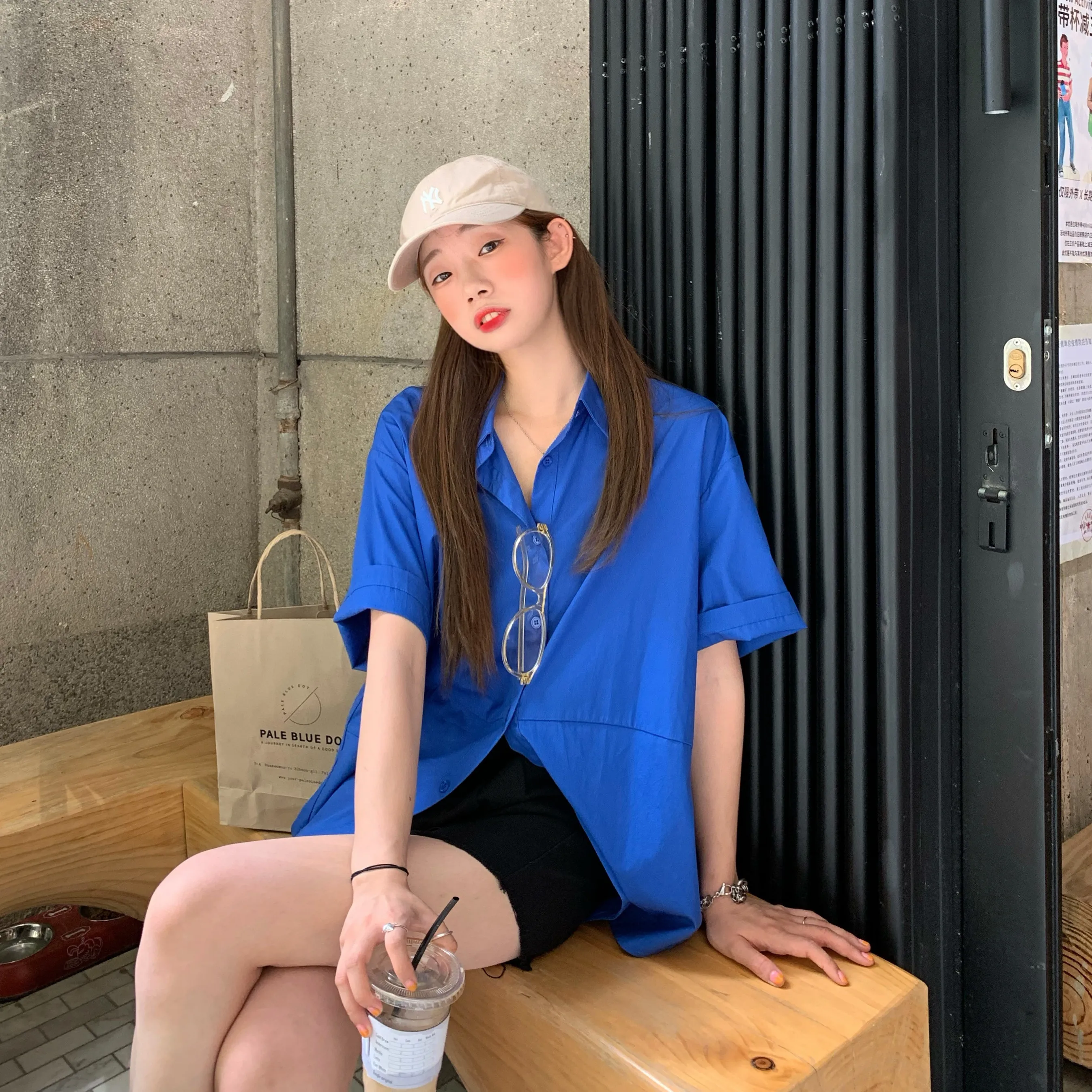 Hzirip Summer Shirt For Women 2020 Female Blouse Short Sleeve Split Loose All-Match Fashion High Quality Office Lady Tops
Hzirip Summer Shirt For Women 2020 Female Blouse Short Sleeve Split Loose All-Match Fashion High Quality Office Lady Tops