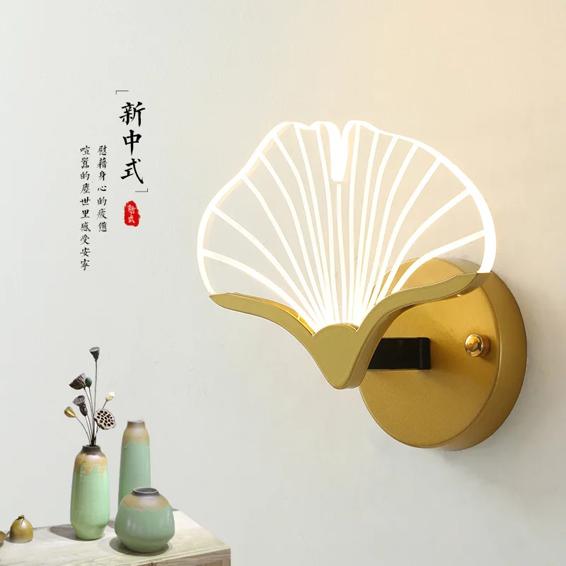 Новый китайский настенный светильник в форме лепестков, светодиодный прикроватный декоративный светильник в виде листьев гинкго для отеля... 
Новый китайский настенный светильник в форме лепестков, светодиодный прикроватный декоративный светильник в виде листьев гинкго для отеля...