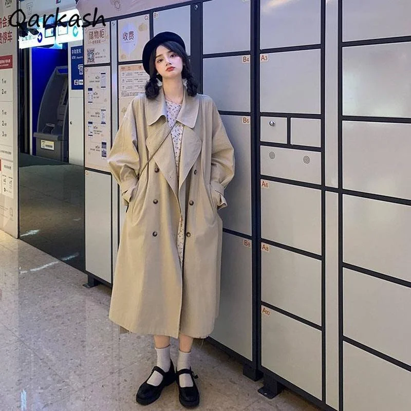 Trench Women Loose Chic Popular Students Tender All-match Street Wear Feminine Simple BF Spring Pure Color Harajuku Casual Mujer
Trench Women Loose Chic Popular Students Tender All-match Street Wear Feminine Simple BF Spring Pure Color Harajuku Casual Mujer