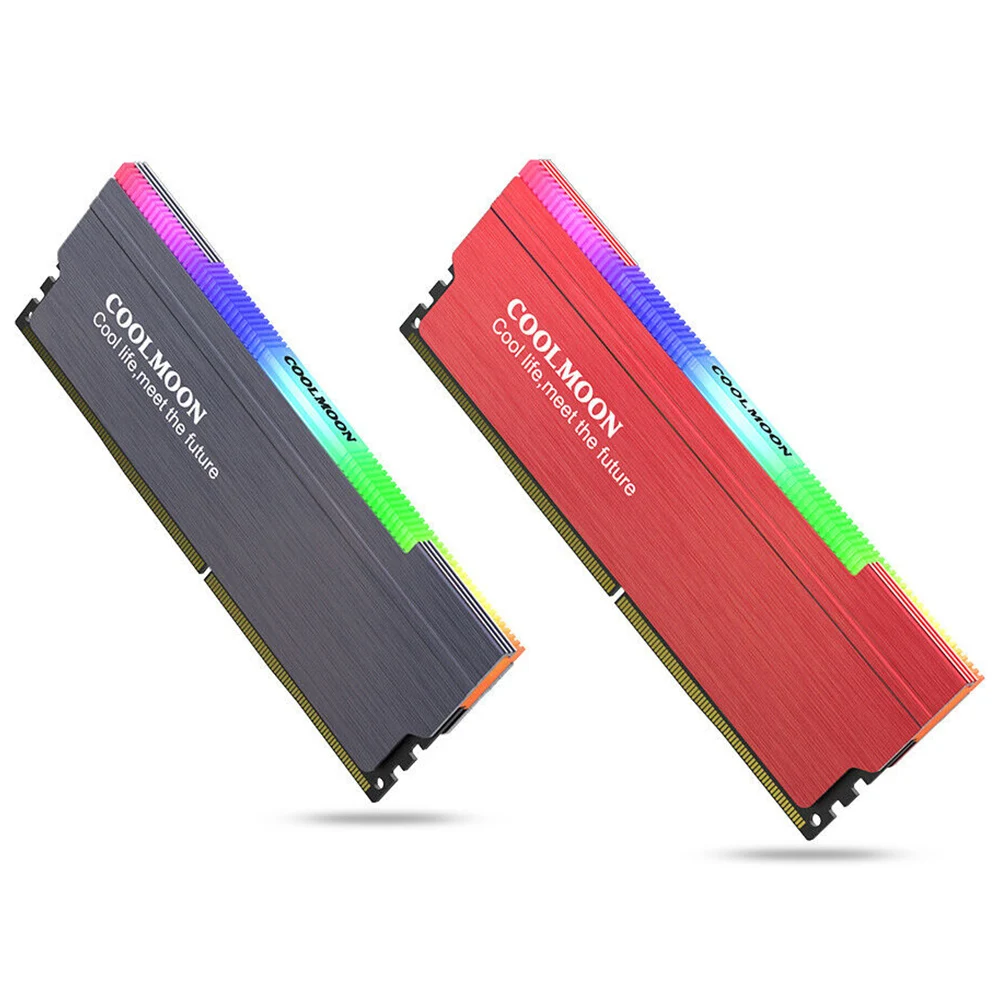 COOLMOON CR-D134S 5V ARGB Memory RAM Cooler Heatsink Heat Spreader Memory Cooling Vest for Desktop Computer PC
COOLMOON CR-D134S 5V ARGB Memory RAM Cooler Heatsink Heat Spreader Memory Cooling Vest for Desktop Computer PC