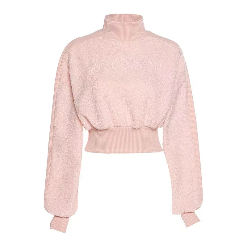 Retro Girl Pink cashmere high waist short sweater women's autumn and winter 2021 new versatile sweater top trend
Retro Girl Pink cashmere high waist short sweater women's autumn and winter 2021 new versatile sweater top trend