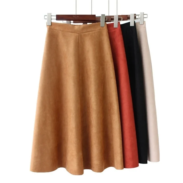 Юбка-миди Женская замшевая, до колен, с высокой талией
Юбка-миди Женская замшевая, до колен, с высокой талией