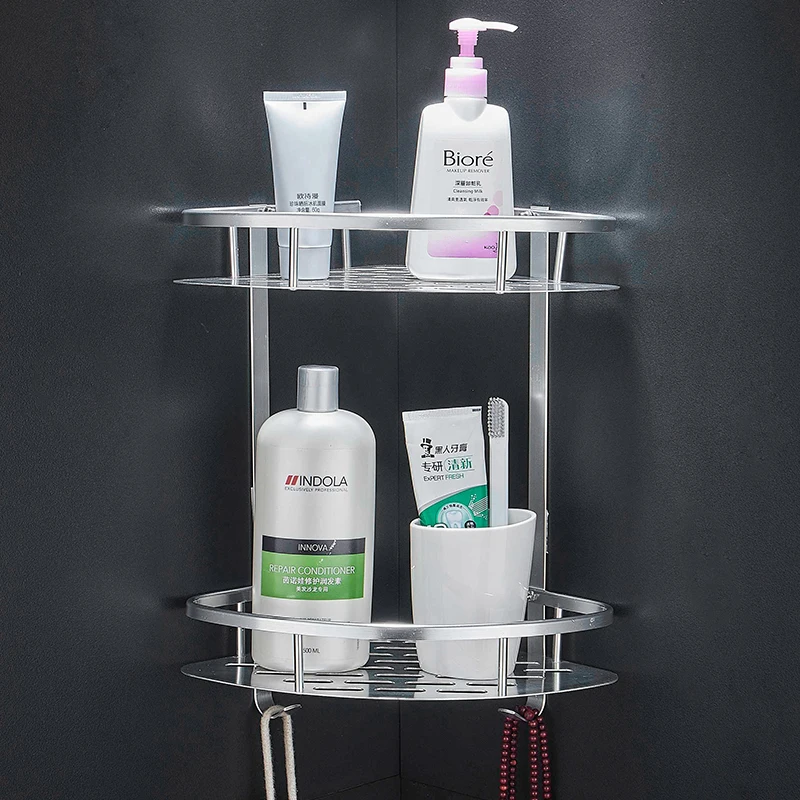 Corner Shelf Bathroom Storage Shelves Aluminum Toilet Triangle Towel Storage Wall-Free Punching Shower Rack Bathroom Accessories
Corner Shelf Bathroom Storage Shelves Aluminum Toilet Triangle Towel Storage Wall-Free Punching Shower Rack Bathroom Accessories