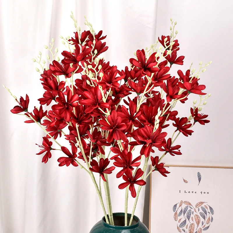 Artificial Flowers, 89cm5 Fork Small Magnolia, High-quality Home Living Room Vase Flower Arrangement, Wedding Scene Layout Guide
Artificial Flowers, 89cm5 Fork Small Magnolia, High-quality Home Living Room Vase Flower Arrangement, Wedding Scene Layout Guide