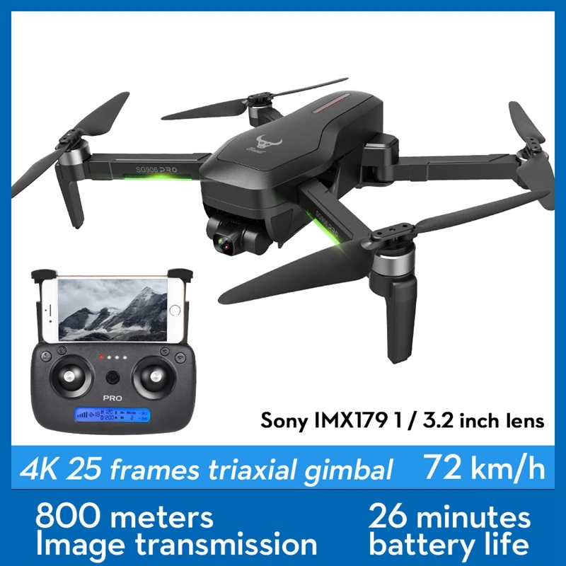SG906 PRO 2 Quadcopter 4K Professional Drones With HD Cameras 1080P WiFi Photography Three-axis Gimbal Brushless Helicopter Dron
SG906 PRO 2 Quadcopter 4K Professional Drones With HD Cameras 1080P WiFi Photography Three-axis Gimbal Brushless Helicopter Dron