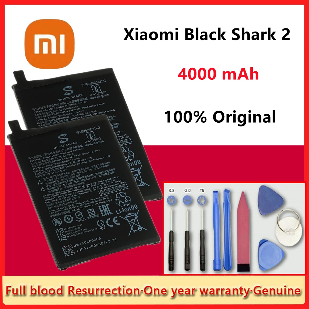 100% Оригинальный аккумулятор Xiaomi BS03FA BSO3FA BB03FA 4000 мАч для телефона Xiaomi Black Shark 2 Высококачественный аккумулятор BB03FA + Инструменты
100% Оригинальный аккумулятор Xiaomi BS03FA BSO3FA BB03FA 4000 мАч для телефона Xiaomi Black Shark 2 Высококачественный аккумулятор BB03FA + Инструменты