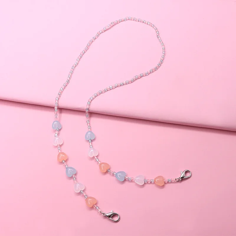 Mix Color Beaded Mask Chain Long Necklace For Women Girl Colorful Acrylic Cute Gifts Anti-lost Rope Necklace Fashion Jewelry New
Mix Color Beaded Mask Chain Long Necklace For Women Girl Colorful Acrylic Cute Gifts Anti-lost Rope Necklace Fashion Jewelry New