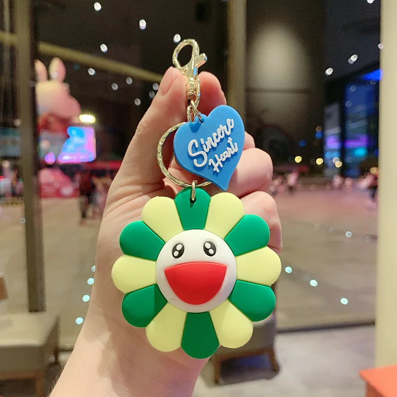 2021 New Smile Sunflower Silica Gel Key Chains Christmas Girl's Birthday Gift Key Ring Keychain That Brings Good Luck
2021 New Smile Sunflower Silica Gel Key Chains Christmas Girl's Birthday Gift Key Ring Keychain That Brings Good Luck