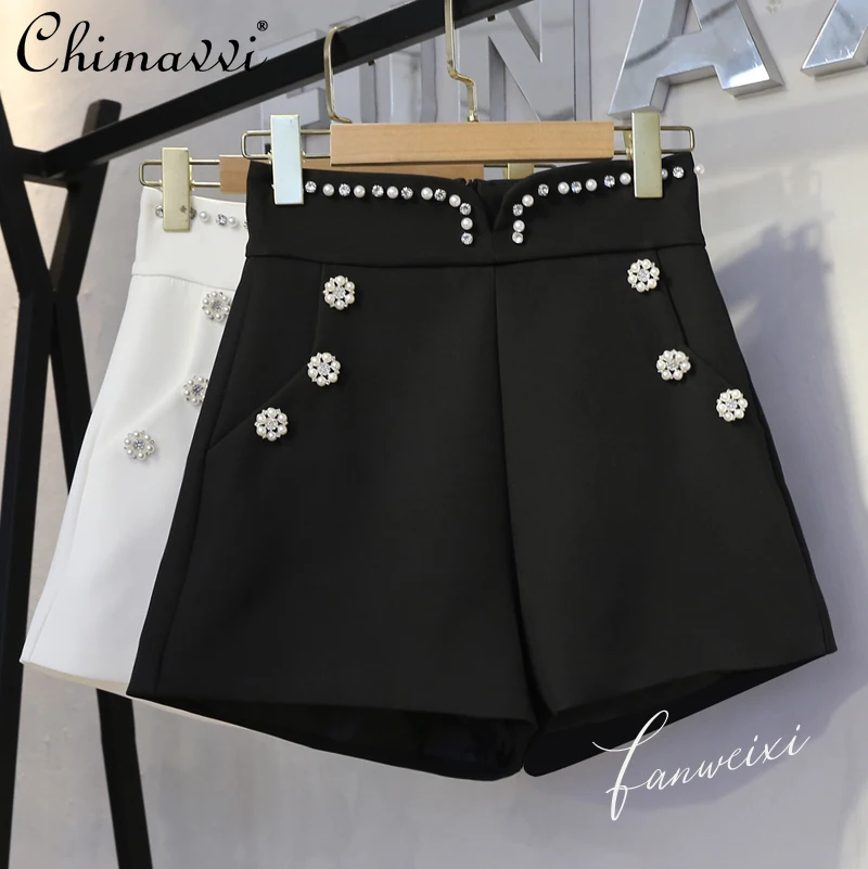 Women's Winter New Suit Shorts Korean Style Versatile Beads High Waist Pants Female A Line Loose Casual Black Wide Leg Short
Women's Winter New Suit Shorts Korean Style Versatile Beads High Waist Pants Female A Line Loose Casual Black Wide Leg Short