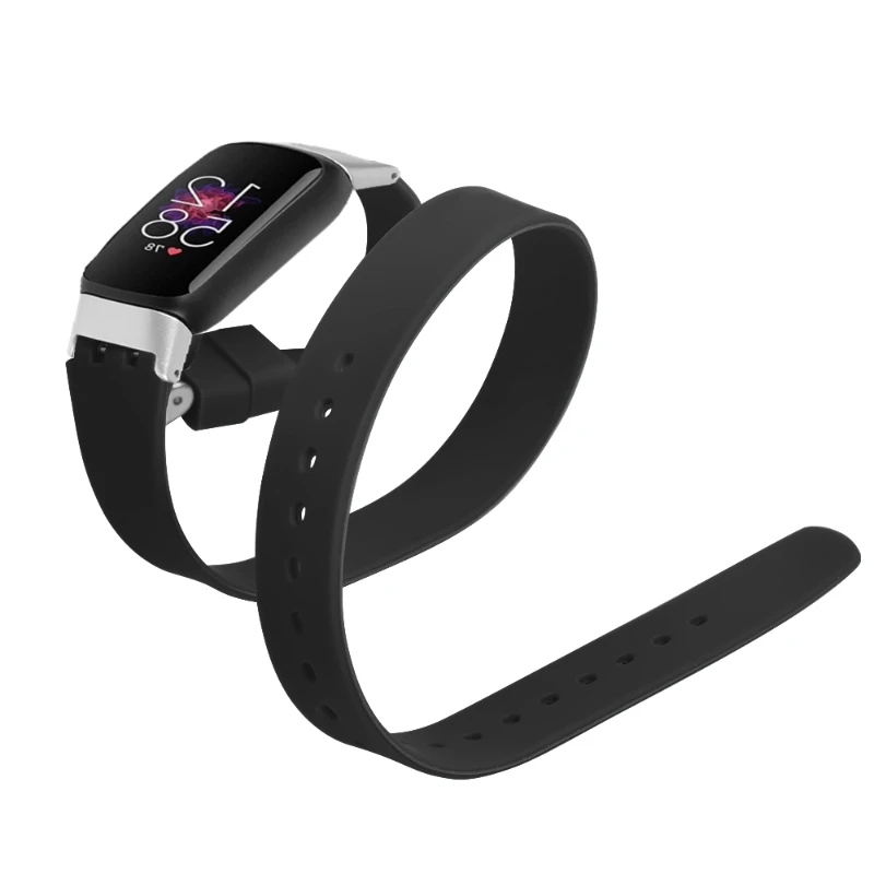 Compatible with Fitbit Luxe Watch Long Straps with 2 Turns Durable Adjustable Fashion Silicone Bracelet Replacement Band
Compatible with Fitbit Luxe Watch Long Straps with 2 Turns Durable Adjustable Fashion Silicone Bracelet Replacement Band