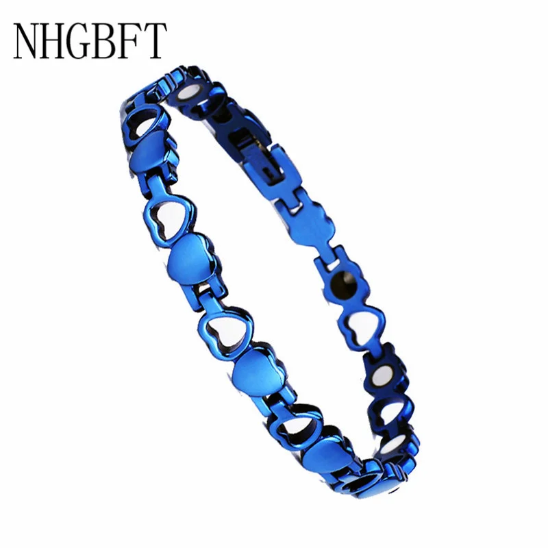 NHGBFT Women Love Heart shape Bracelet For Mens Blue Energy magnetic health Bracelet Couple jewelry
NHGBFT Women Love Heart shape Bracelet For Mens Blue Energy magnetic health Bracelet Couple jewelry