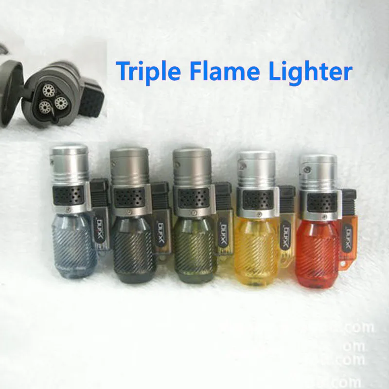 Triple Jet Flame Torch Transparent Visible Gas Lighter Butane Lighter Cigar Smoking Smoking Accessories Gadgets For Men
Triple Jet Flame Torch Transparent Visible Gas Lighter Butane Lighter Cigar Smoking Smoking Accessories Gadgets For Men