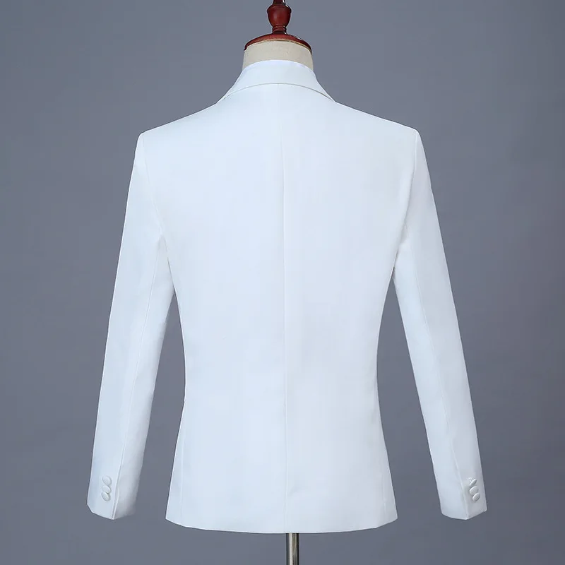 Men's White Blazer Jacket with Pants Party Casual Fashion Color Flower Male Groom Wedding Suit Sets Banquet Men Singer Costumes
Men's White Blazer Jacket with Pants Party Casual Fashion Color Flower Male Groom Wedding Suit Sets Banquet Men Singer Costumes
