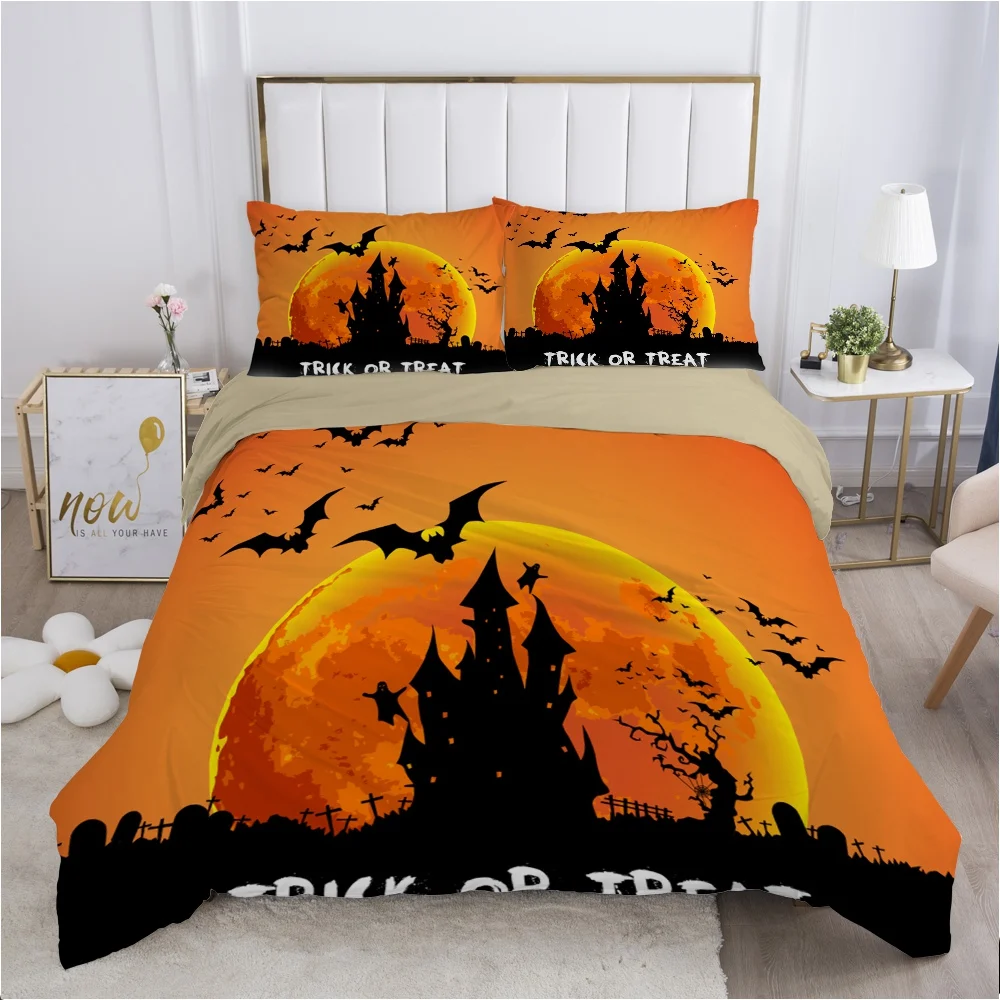 Cartoon Hallowmas Kids Bedding set for Children baby boy girls Duvet cover set pillow case Bed linens Quilt cover 140X200 TREAT
Cartoon Hallowmas Kids Bedding set for Children baby boy girls Duvet cover set pillow case Bed linens Quilt cover 140X200 TREAT
