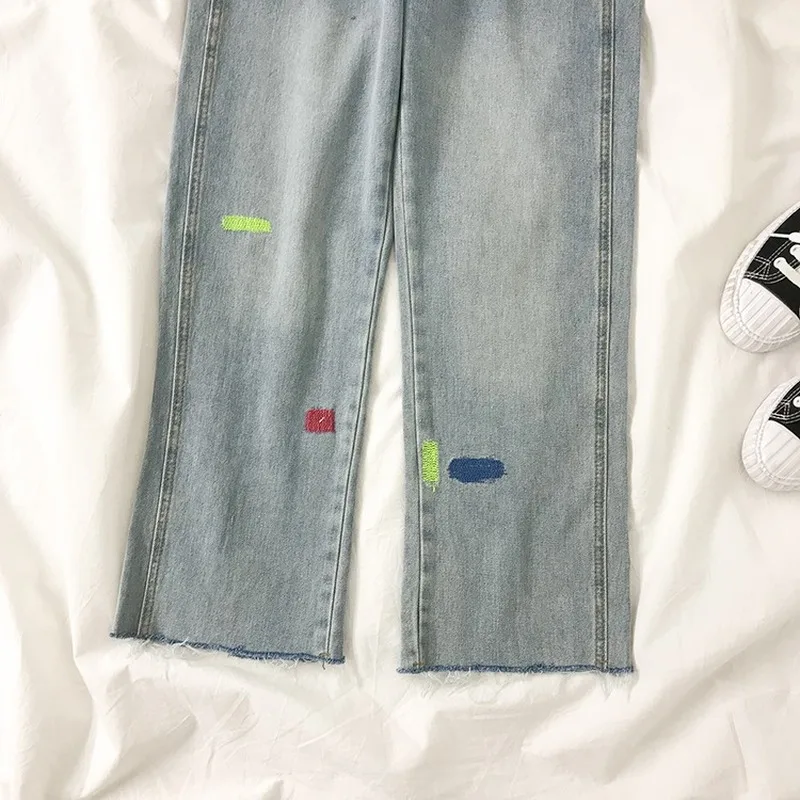 KUSAHIKI Split High Waist Demin Pants Women Spring 2021 New Long Trousers Causal Korean Printing Jeans Wide Leg Pants 6F302
KUSAHIKI Split High Waist Demin Pants Women Spring 2021 New Long Trousers Causal Korean Printing Jeans Wide Leg Pants 6F302