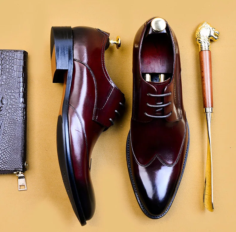 QYFCIOUFU Men Formal Shoes Genuine Leather Rubber Italy Design Formal Luxury Style Oxfords Man Casual And Dress Wedding Shoe 46
QYFCIOUFU Men Formal Shoes Genuine Leather Rubber Italy Design Formal Luxury Style Oxfords Man Casual And Dress Wedding Shoe 46