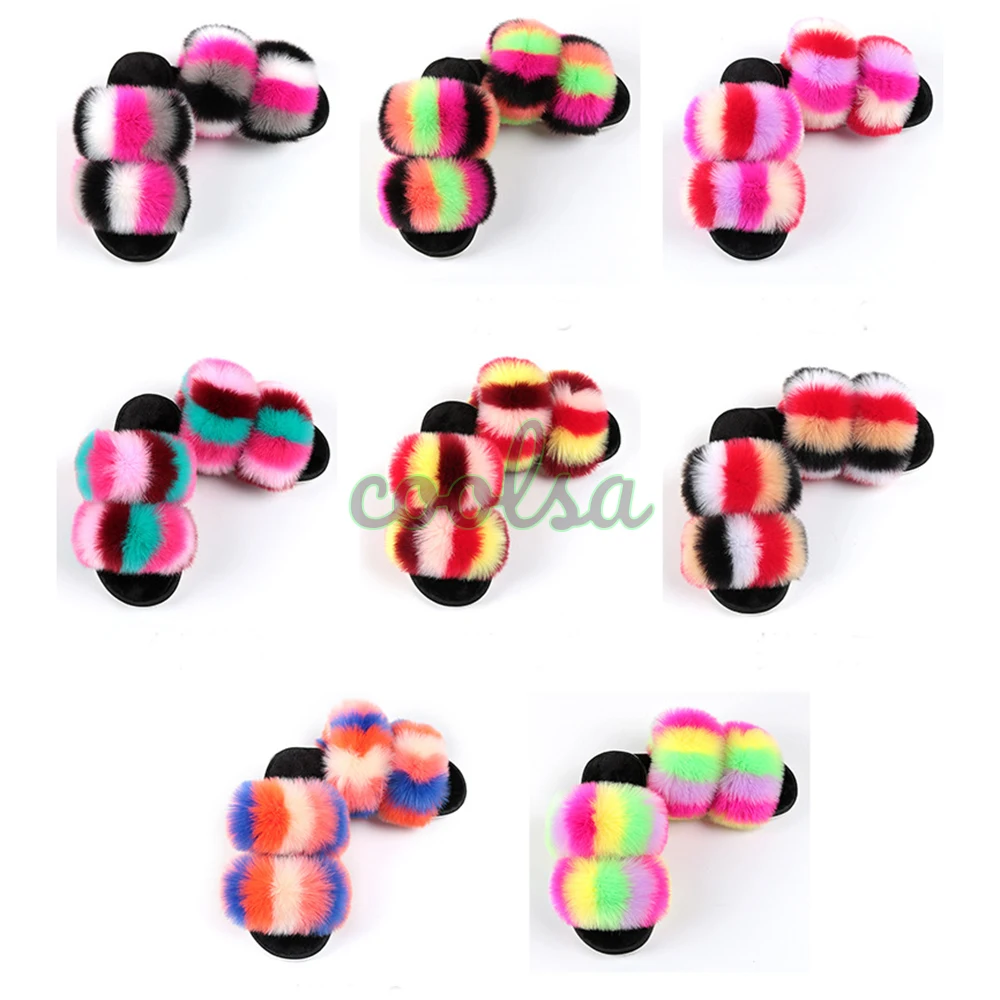 VOTODA Furry House Shoes Fluffy Slippers Women Faux Fur Slides Flat Soft Fuzzy Home Slippers Plush Flip Flops Winter Warm Shoes
VOTODA Furry House Shoes Fluffy Slippers Women Faux Fur Slides Flat Soft Fuzzy Home Slippers Plush Flip Flops Winter Warm Shoes