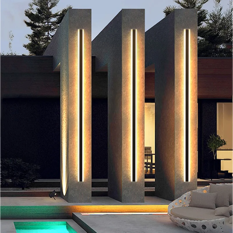Modern Waterproof outdoor wall lamp Long Strip IP65 Aluminum Wall Light Garden porch Sconce Light 110V 220V outdoor Luminaire
Modern Waterproof outdoor wall lamp Long Strip IP65 Aluminum Wall Light Garden porch Sconce Light 110V 220V outdoor Luminaire
