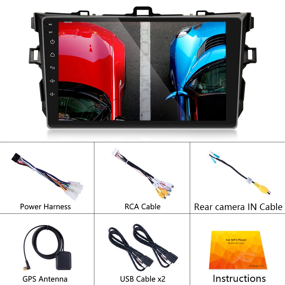 Podofo Android 9''Car GPS Radio Multimedia Player GPS Audio WIFI Player For 2006 2007 2008 2009 2010 2011 2012 Toyota Corolla
Podofo Android 9''Car GPS Radio Multimedia Player GPS Audio WIFI Player For 2006 2007 2008 2009 2010 2011 2012 Toyota Corolla