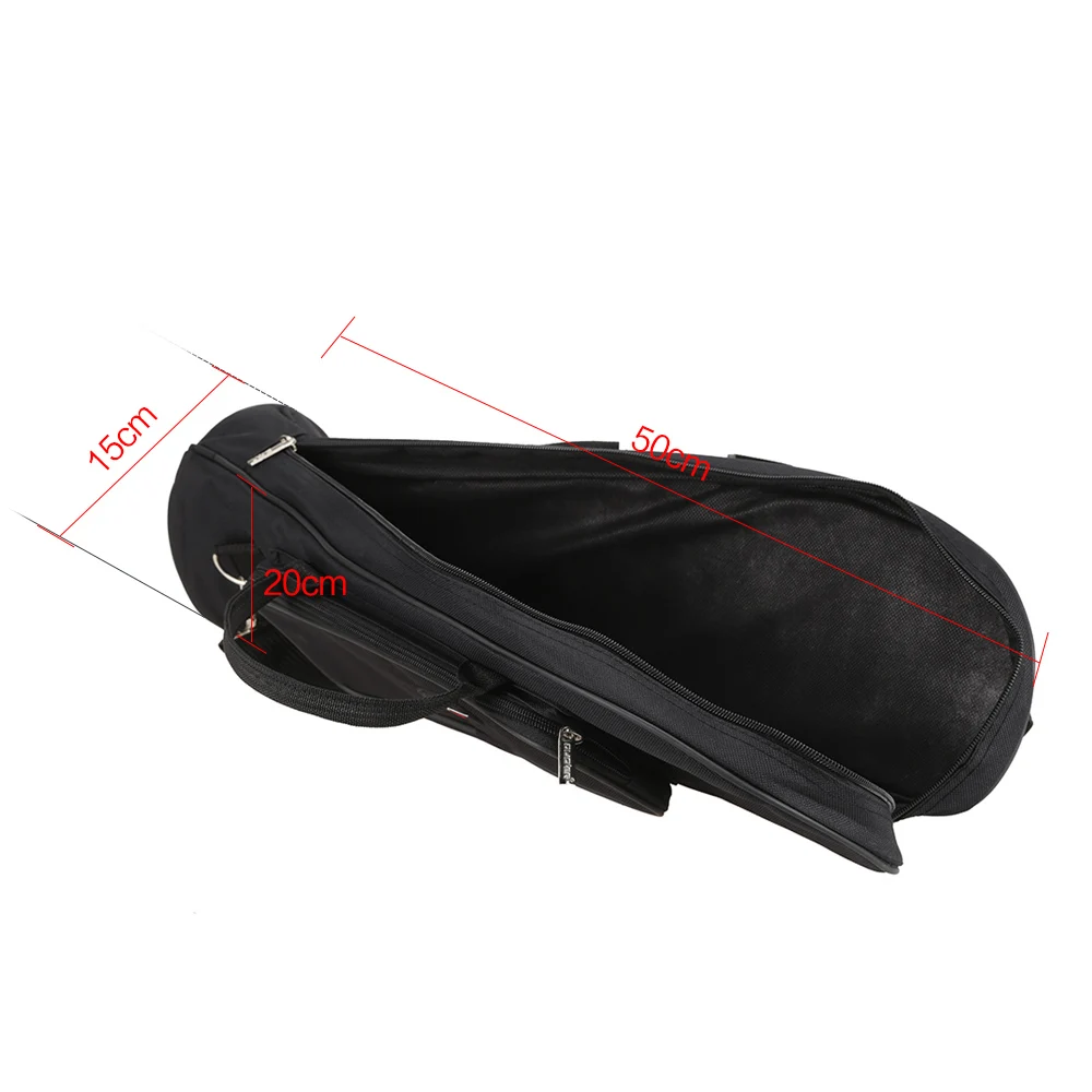 Twill Surface Trumpet Bag Case Thicken Padded Foam Non-woven Inner Cloth with Adjustable Shoulder Strap Pocket 
Twill Surface Trumpet Bag Case Thicken Padded Foam Non-woven Inner Cloth with Adjustable Shoulder Strap Pocket