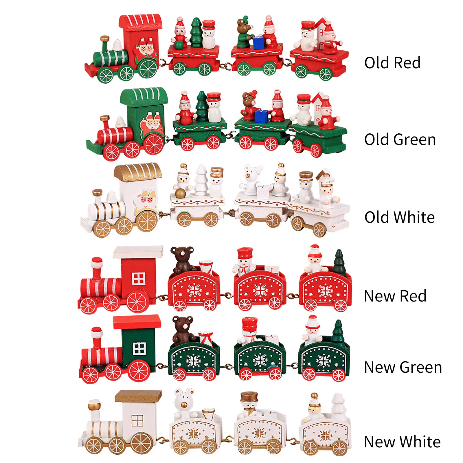 Christmas Wooden Train Ornament - Xmas Table Top Ornaments, Wooden Mini Locomotive Train Kids Gift Toys for Christmas Party Kind
Christmas Wooden Train Ornament - Xmas Table Top Ornaments, Wooden Mini Locomotive Train Kids Gift Toys for Christmas Party Kind