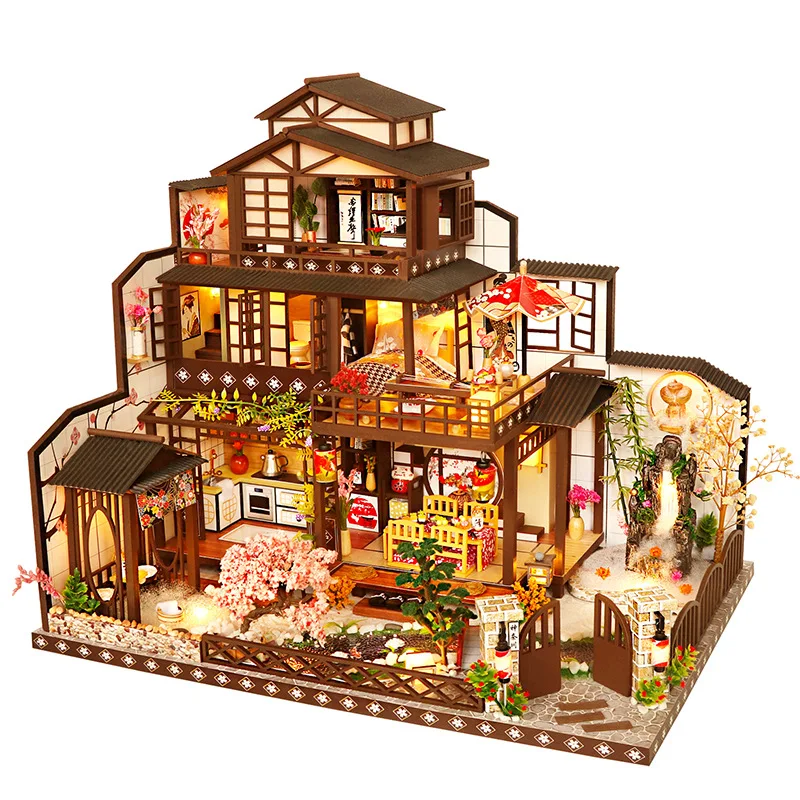 DIY Dollhouse Chinese and Japanese Mixed Style Kit Assembled Miniature with Furniture Casa Doll House Toys for Kids Adult Gifts
DIY Dollhouse Chinese and Japanese Mixed Style Kit Assembled Miniature with Furniture Casa Doll House Toys for Kids Adult Gifts