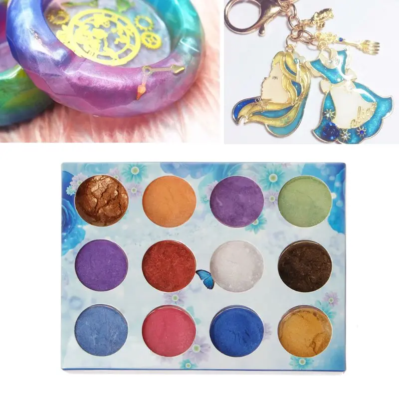 P15F 12 Box Slime Dye Powder Mica Pearl Pigment Colorants Soap Candle Resin Jewelry
P15F 12 Box Slime Dye Powder Mica Pearl Pigment Colorants Soap Candle Resin Jewelry