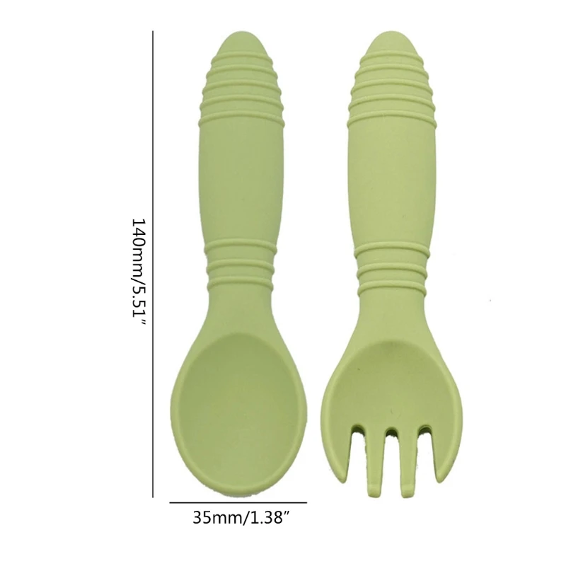 2Pcs/Set Children Tableware Baby Dishes Set Silicone Fork Spoon Set Feeding Food Dishes BPA Free
2Pcs/Set Children Tableware Baby Dishes Set Silicone Fork Spoon Set Feeding Food Dishes BPA Free