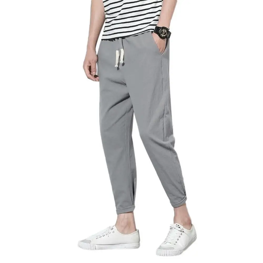 Hot Sale Men Casual Solid Color Ankle Tied Pockets Slim-Fit Casual Sports Sweatpants Men Drawstring Pockets Sports Long Pants
Hot Sale Men Casual Solid Color Ankle Tied Pockets Slim-Fit Casual Sports Sweatpants Men Drawstring Pockets Sports Long Pants
