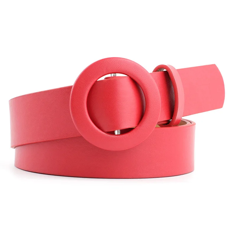 New Non-porous Round Buckle Belt Ladies Fashion Decoration Simple Wild Thin Waistband Jeans For Women
New Non-porous Round Buckle Belt Ladies Fashion Decoration Simple Wild Thin Waistband Jeans For Women
