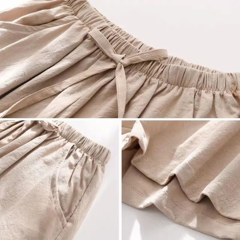 Women's Shorts Casual Cotton Linen Shorts Hot Summer Plus Size Mid Waist Short Fashion Woman Streetwear Shorts Female Clothing
Women's Shorts Casual Cotton Linen Shorts Hot Summer Plus Size Mid Waist Short Fashion Woman Streetwear Shorts Female Clothing