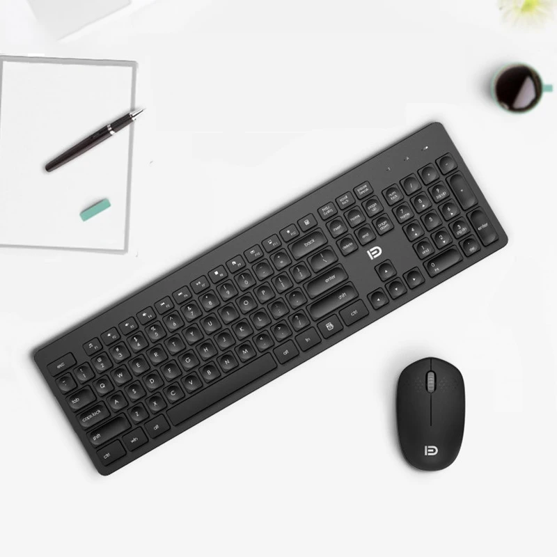 Wireless Keyboard and Mouse Set with Multimedia Keys for desktop Notebook Home Office Gaming Keyboard and Mouse Black White 
Wireless Keyboard and Mouse Set with Multimedia Keys for desktop Notebook Home Office Gaming Keyboard and Mouse Black White