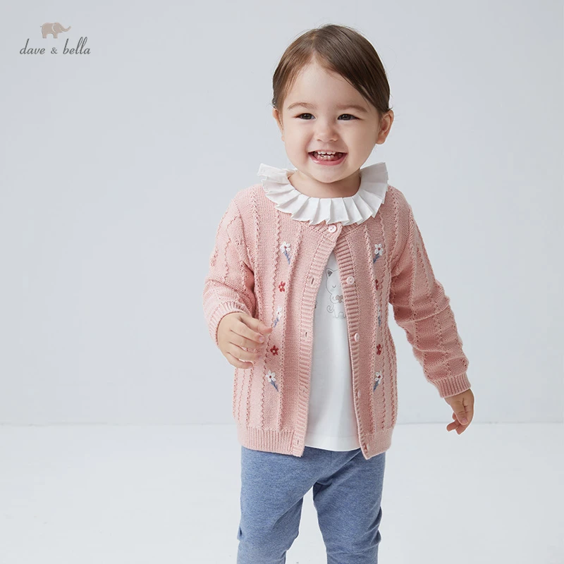 DBM18294 dave bella autumn infant baby girls fashion floral embroidery cardigan kids toddler coat children cute knitted sweater
DBM18294 dave bella autumn infant baby girls fashion floral embroidery cardigan kids toddler coat children cute knitted sweater