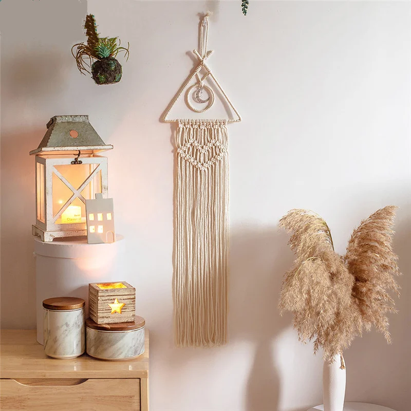 Mordern Style Triangle Moon Wall Hanging Handmade Woven Home Decoration Bedroom Wedding Living Room Ornaments Gift For G
Mordern Style Triangle Moon Wall Hanging Handmade Woven Home Decoration Bedroom Wedding Living Room Ornaments Gift For G