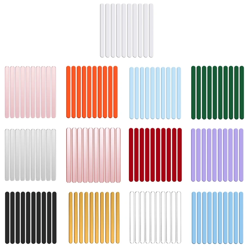 94PF 10 Pieces Acrylic Mirror Ice Cream Sticks Metallic Multicolor DIY Cakesicle Candy Cake Reusable Rod Party Supplies
94PF 10 Pieces Acrylic Mirror Ice Cream Sticks Metallic Multicolor DIY Cakesicle Candy Cake Reusable Rod Party Supplies