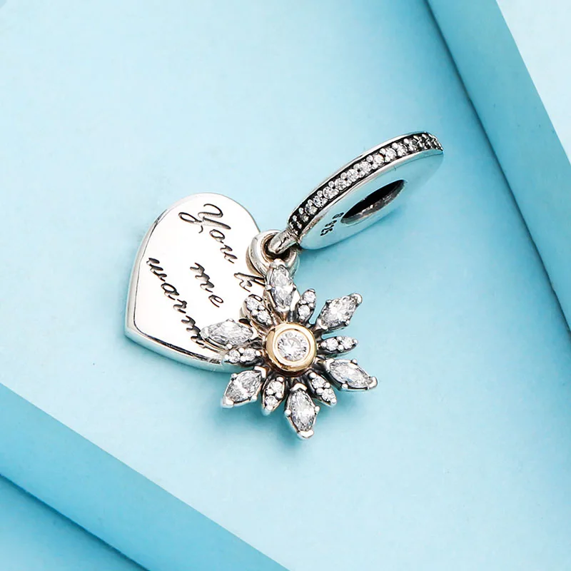 Authentic 925 Sterling Silver Charm Snowflake And Heart-shaped Creative Pendant Fit Pandora Women Bracelet&necklace Diy Jewelry
Authentic 925 Sterling Silver Charm Snowflake And Heart-shaped Creative Pendant Fit Pandora Women Bracelet&necklace Diy Jewelry