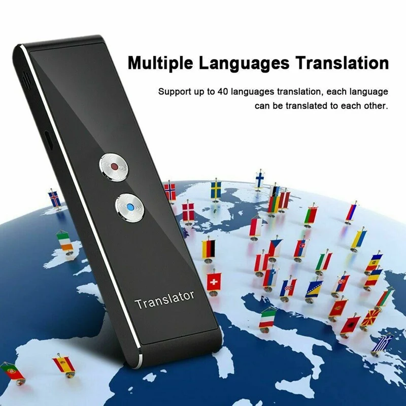 T8 Real Time Instant Voice Photography Translator 44 National Languages Portable Wireless Smart Translator Two-Way APP Bluetooth
T8 Real Time Instant Voice Photography Translator 44 National Languages Portable Wireless Smart Translator Two-Way APP Bluetooth