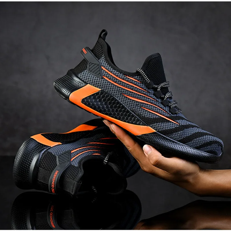 Mens Lightweight Breathable Construction Shoes for Men Hike Sneakers