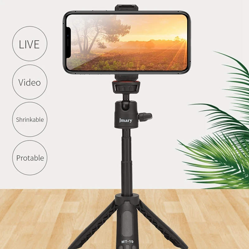 JMARY Phone Tripod,360 degree Rotation Phone Holder Portable Live Photo Tripod for Vlogging/Live Streaming
JMARY Phone Tripod,360 degree Rotation Phone Holder Portable Live Photo Tripod for Vlogging/Live Streaming