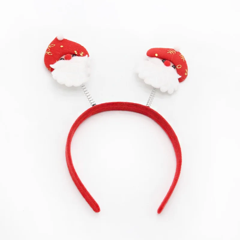 1PCS Decoration Cute Christmas Headdress Snowman Elk Santa Claus Headband Cartoon Kids Adult Holiday Diy Party Gift G | Дом и сад