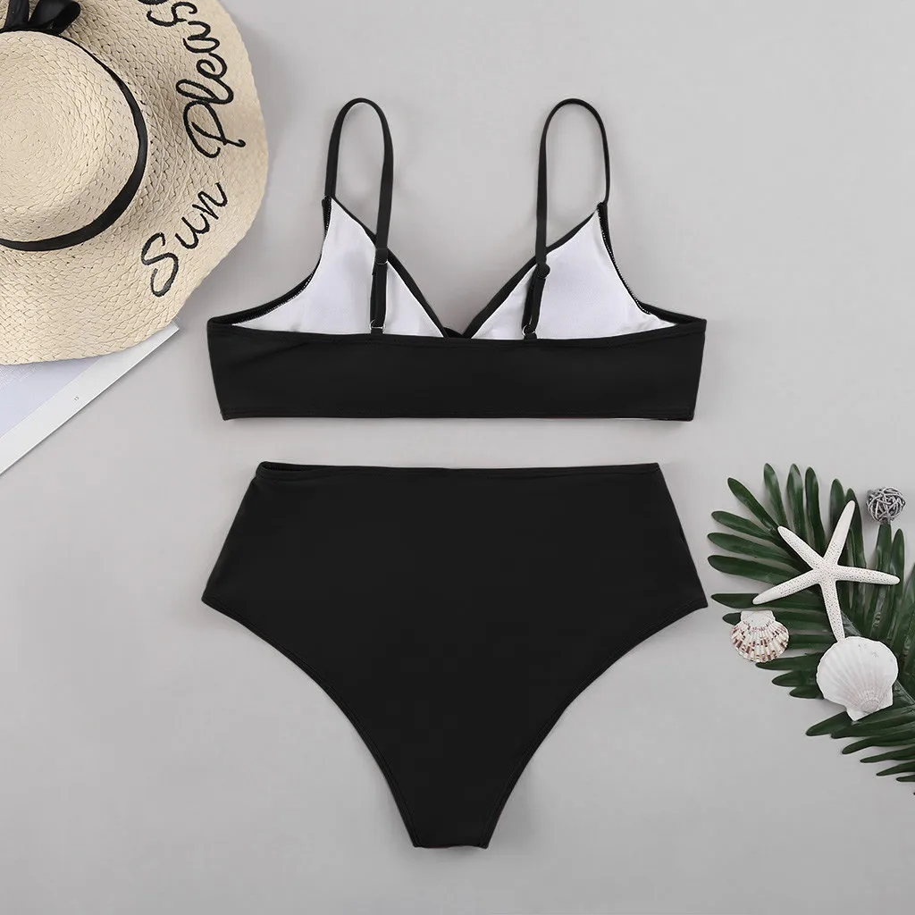 Women Bandage Bikini 2pcs Set Push-Up Solid High Waist Beach Swimsuit Padded Bra Sexy Bathing Suit Swimwear For Women Biquini
Women Bandage Bikini 2pcs Set Push-Up Solid High Waist Beach Swimsuit Padded Bra Sexy Bathing Suit Swimwear For Women Biquini