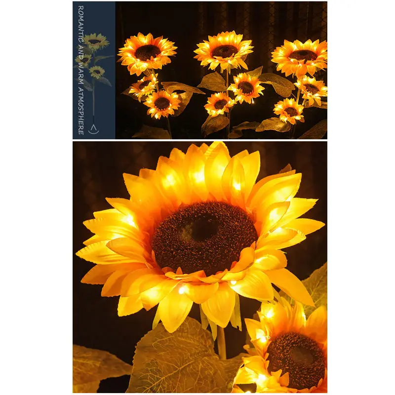 1/2Pcs Solar Sunflower Led Garden Lawn Light Outdoor Lighting IP65 Waterproof Solar Flowers Pathway Lamp for Patio Wedding Decor
1/2Pcs Solar Sunflower Led Garden Lawn Light Outdoor Lighting IP65 Waterproof Solar Flowers Pathway Lamp for Patio Wedding Decor