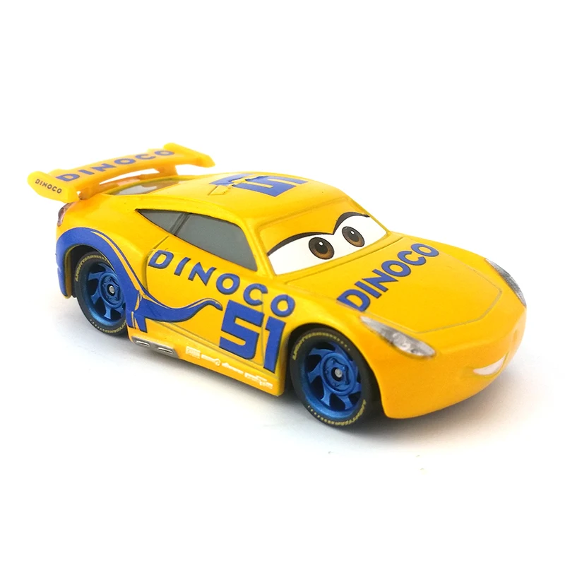 Disney Pixar машина 3 Молния Маккуин Dinoco Круз Рамирес тягач семья 1:55 литая из
