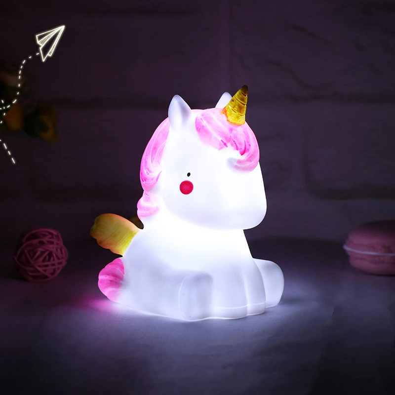 Unicorn Creative LED Night Light Colorful Battery Power Cartoon Silicone Bedroom Bedside Lamp for Children Kids Baby Gift
Unicorn Creative LED Night Light Colorful Battery Power Cartoon Silicone Bedroom Bedside Lamp for Children Kids Baby Gift