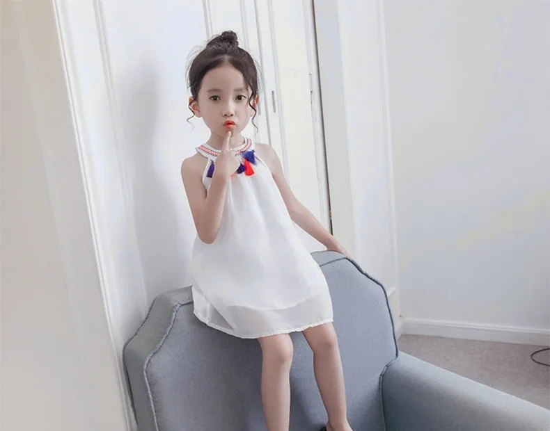 White Baby Summer Skirt Chinese Style Children Girl Princess Skirt Sleeveless Kids Dress Breathable Knee Length Dress For Kids
White Baby Summer Skirt Chinese Style Children Girl Princess Skirt Sleeveless Kids Dress Breathable Knee Length Dress For Kids