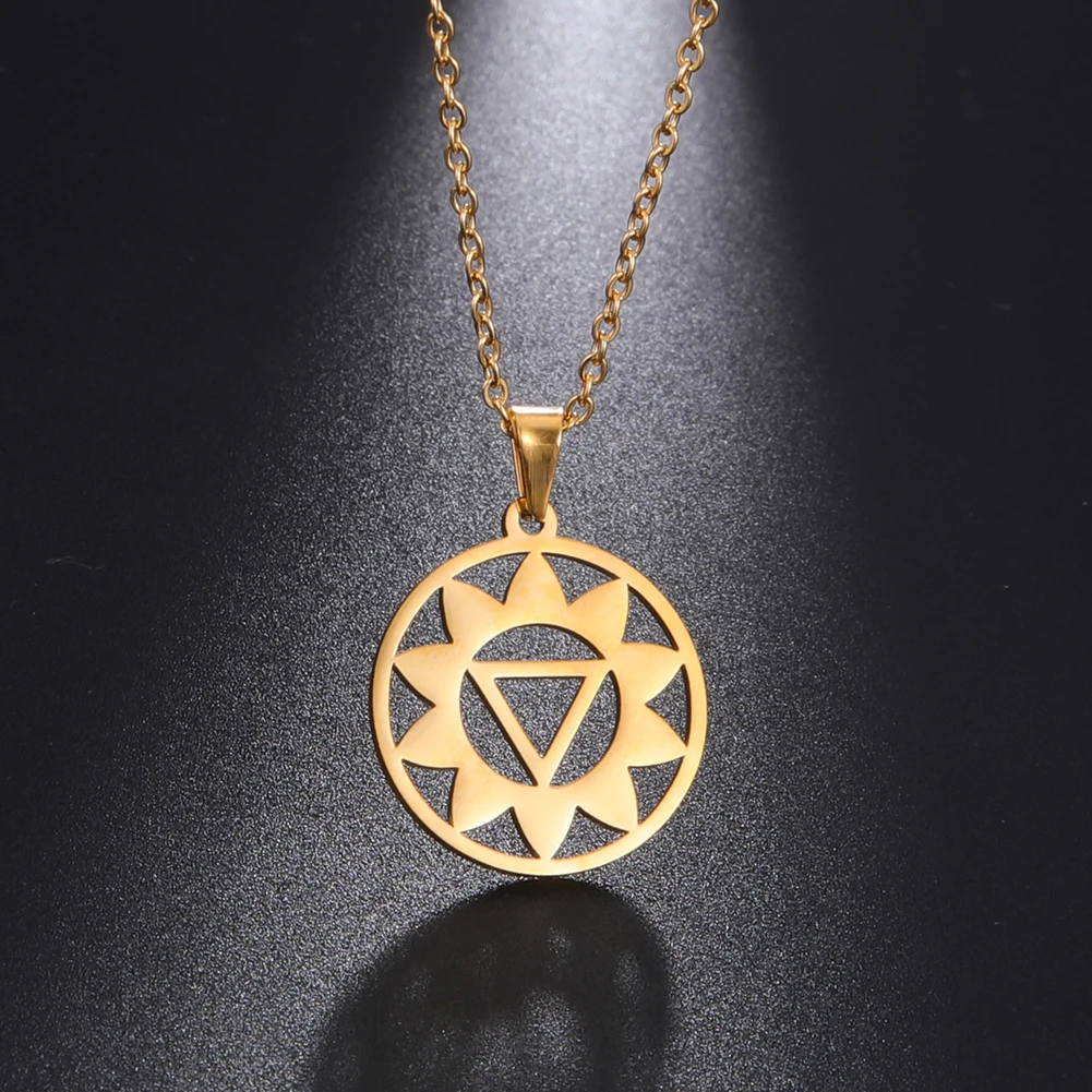LIKGREAT Solar Plexus Pendant Necklaces Spiritual Yoga Wand Balancing Meditation Manipura Stainless Steel Yogis Chokers Jewelry
LIKGREAT Solar Plexus Pendant Necklaces Spiritual Yoga Wand Balancing Meditation Manipura Stainless Steel Yogis Chokers Jewelry
