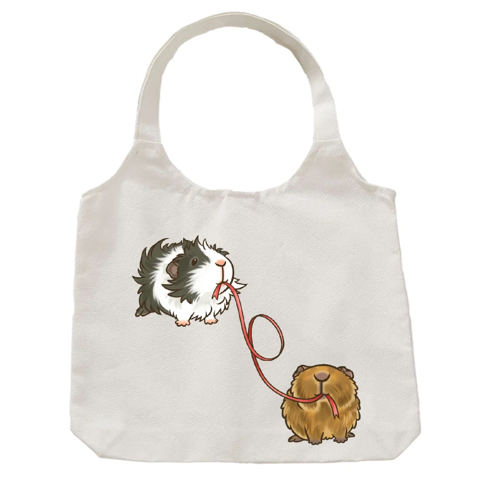 Fashion Simlple Cartoon Shopping Bag Guinea Pig Print Canvas Totes Cotton Women Girls Cute Harajuku Life Casual Pacakge New Tote
Fashion Simlple Cartoon Shopping Bag Guinea Pig Print Canvas Totes Cotton Women Girls Cute Harajuku Life Casual Pacakge New Tote